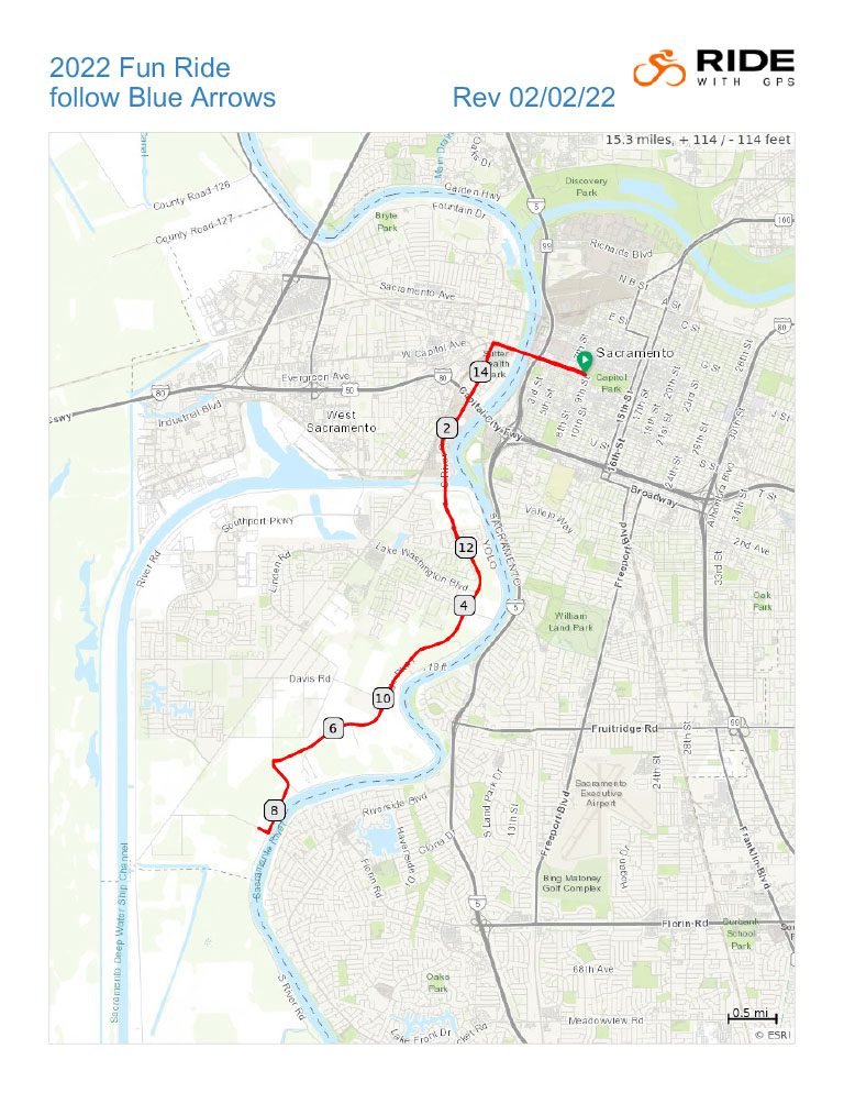 2022 Fun Ride Route Map Thumbnail