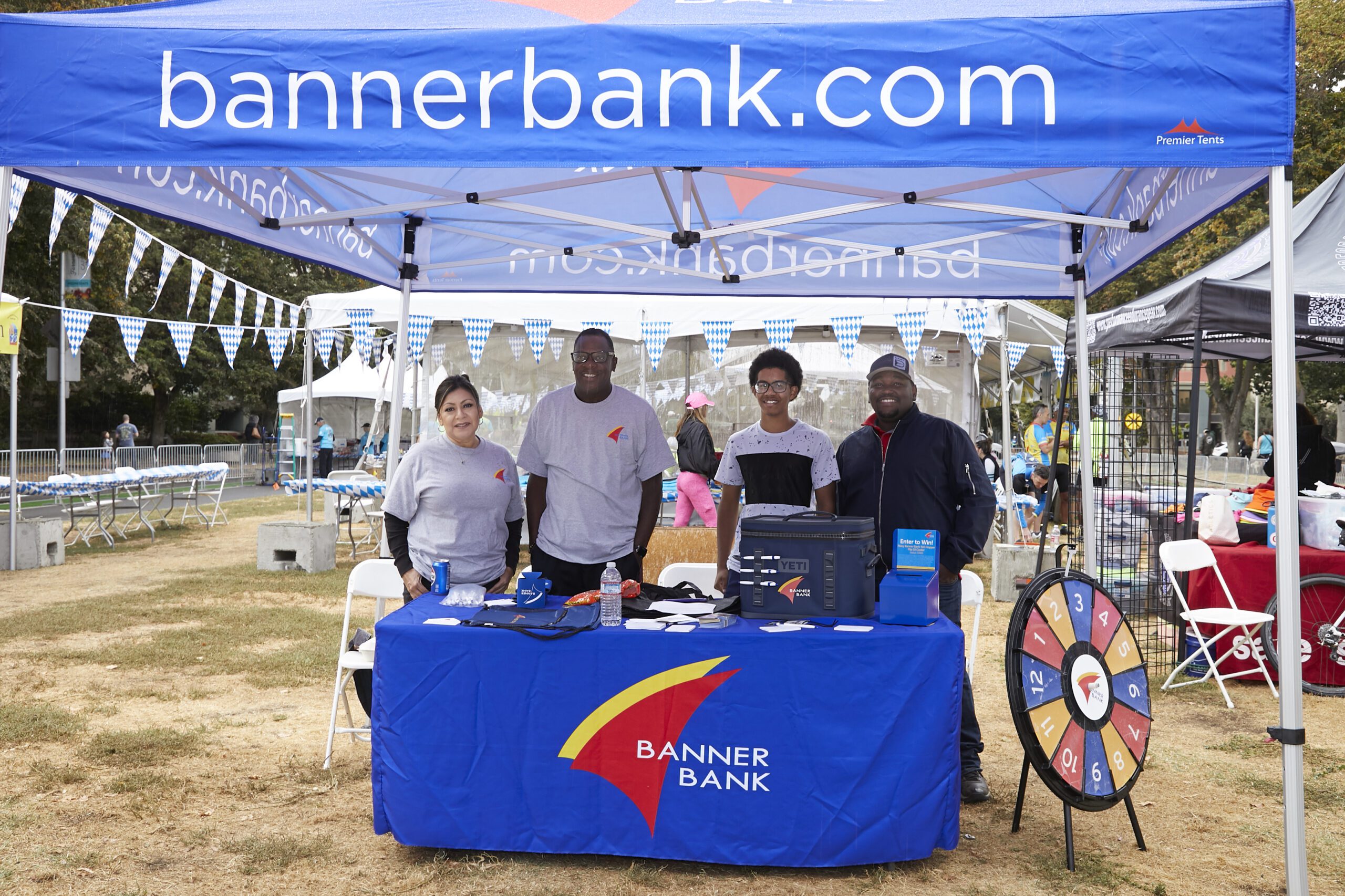 Banner Bank workers at Banner Bank sponsor booth