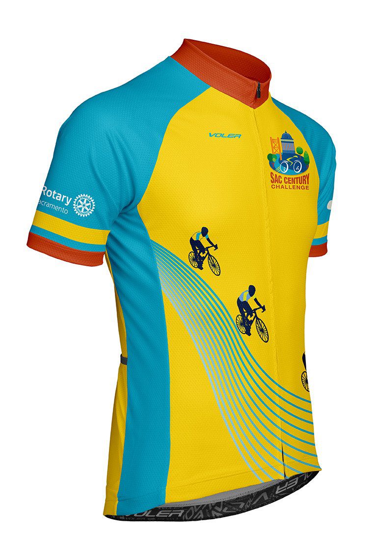 Front view of the Men's 2022 Sacramento Century Challenge Classic Jersey